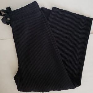 High waist pleated pants